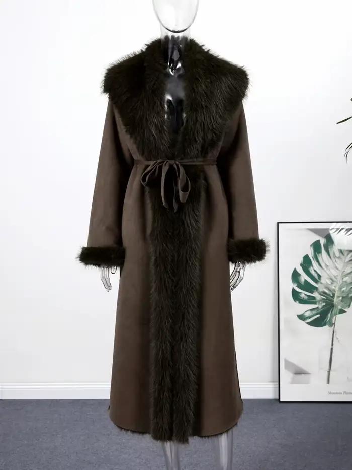 Trench-Coat Long de luxe pour femmes