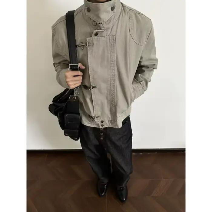 Veste Harajuku à col rabattu pour hommes