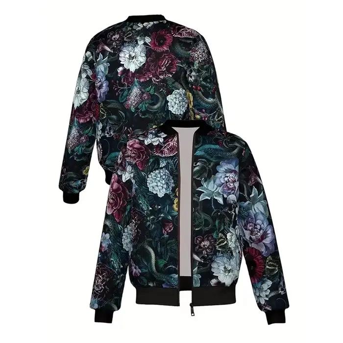 Veste à fleurs colorées rétro pour hommes