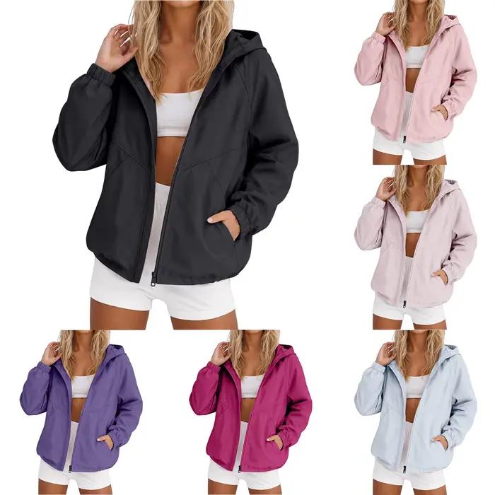 Veste Coupe-Vent Femme Printemps Eté WHooHoo Polyester Asymétrique Avec Capuche Pour Festivals De Musique Occasions Spéciales Activités En Plein Air