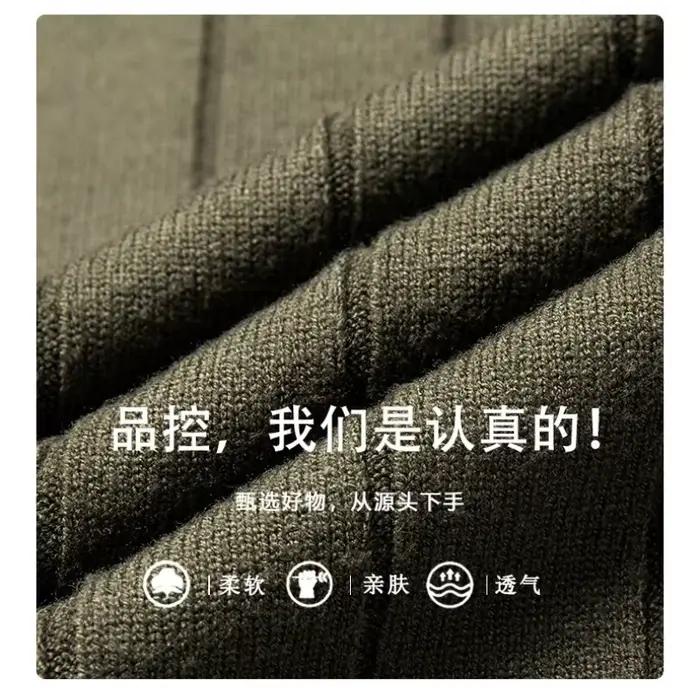 Cardigan tricoté pour hommes col rabattu pulls à manches longues manteaux vestes décontractées automne hiver tricots polyester styles décontracté et élégant occasions quotidiennes et professionnelles