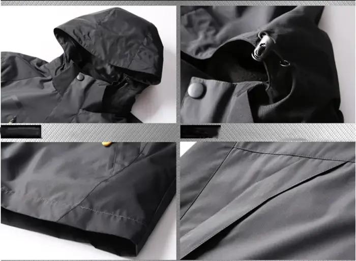 Veste imperméable 3 en 1 pour hommes
