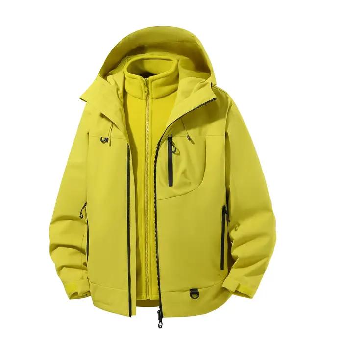 Veste de randonnée imperméable et coupe-vent 3-en-1 pour femme