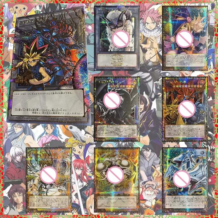 Yu-Gi-Oh! Cartes à collectionner DIY ACG, Jouets et jeux d'anime japonais, Cadeaux d'anniversaire et pour festivals, Summoned Skull Searing Flames Hamon