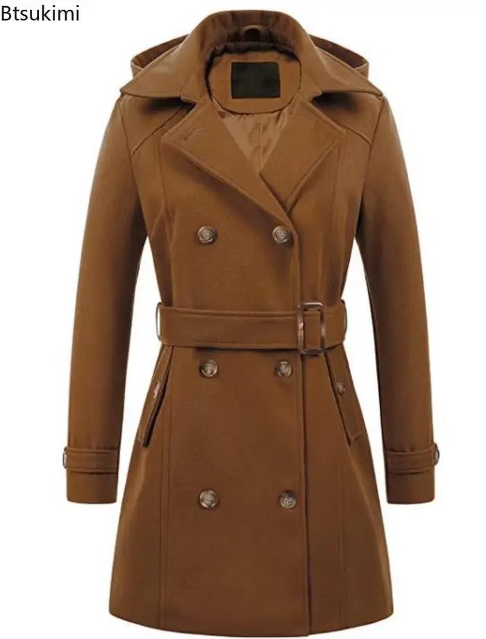 Vestes à capuche mi-longues pour femme
