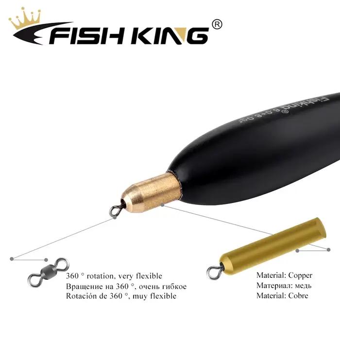 FISH KING Barguzinsky Flotteur De Sapin Taille Mixte Balsa Flotteur De Pêche Bobber Liège Bouée Verticale Carpe Matériel De Pêche 4 Pcs/Pack