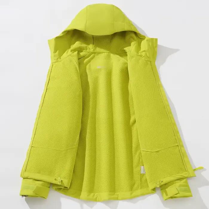 JNLN hommes femmes imperméable à coque souple veste coupe-vent chaud polaire manteau de pluie unisexe randonnée