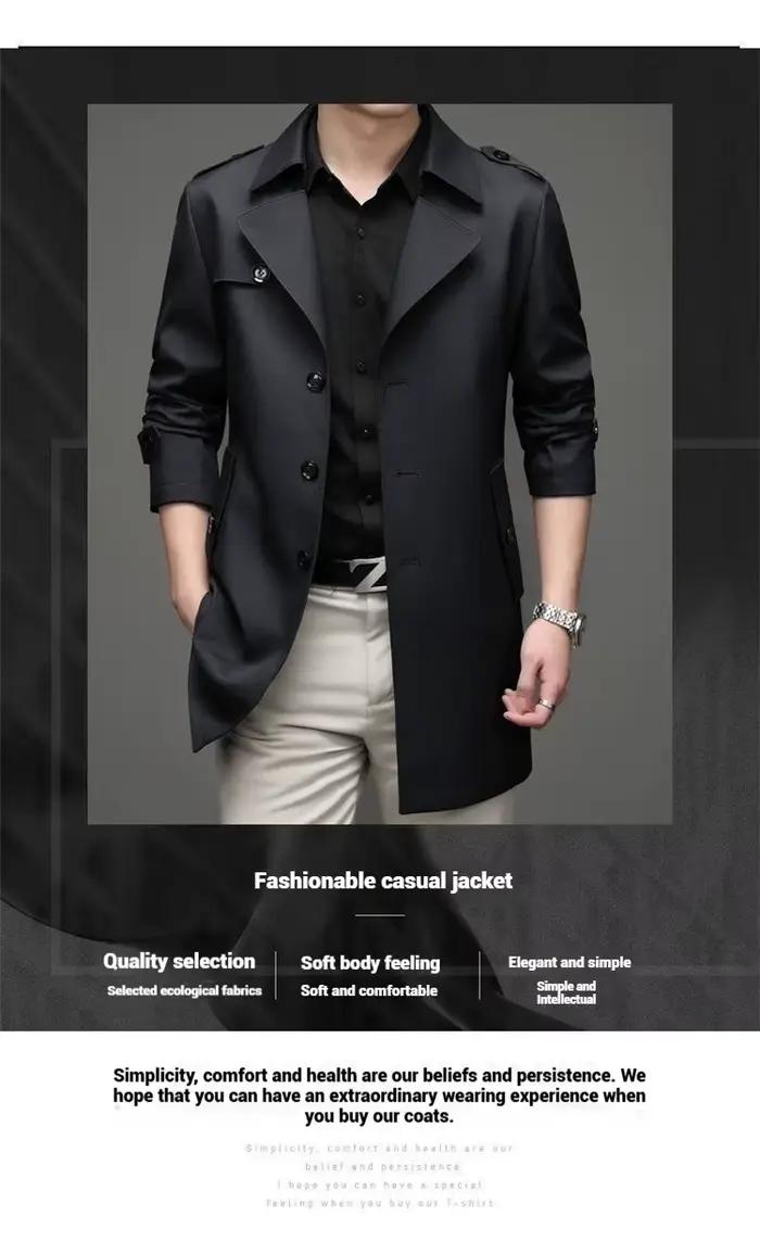 Trench-Coat pour hommes d'âge moyen