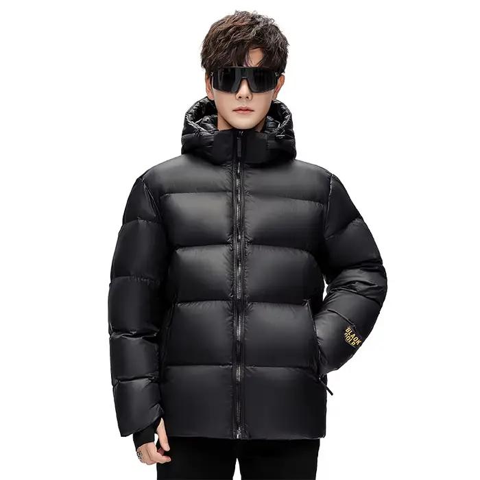 Doudoune chaude à capuche pour hommes