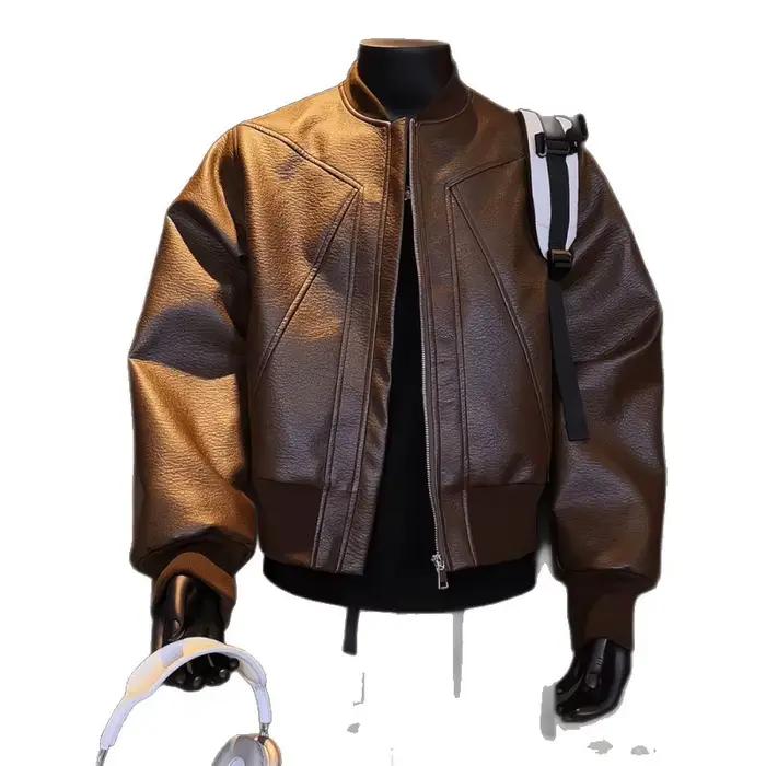 Manteaux pour hommes en similicuir