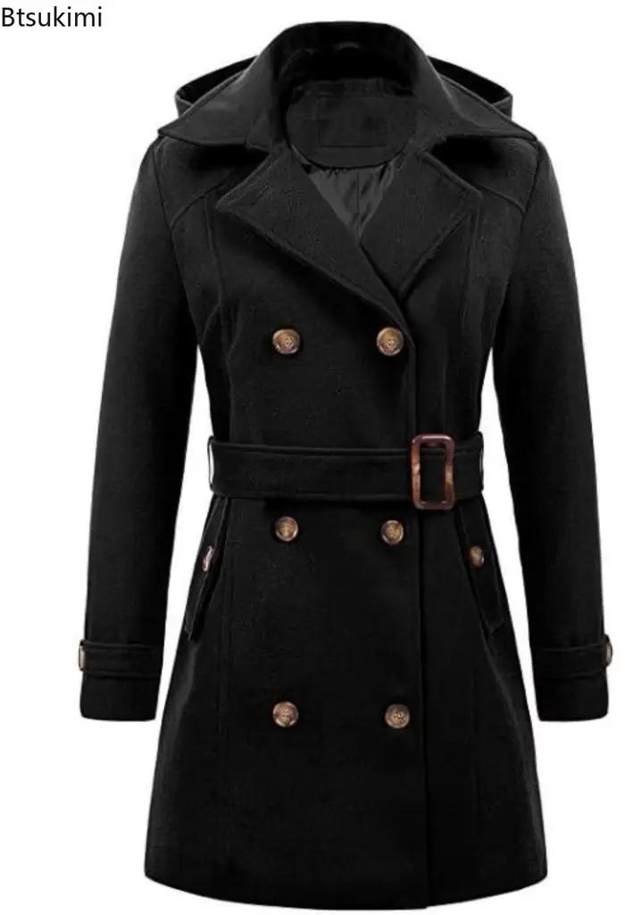 Vestes à capuche mi-longues pour femme