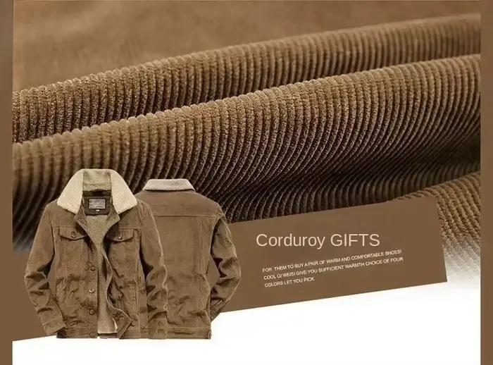 Harajuku homme coton vestes rembourré chaud ample Parka manteau velours côtelé veste courte
