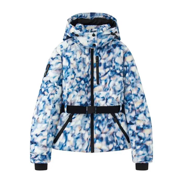 Vestes d'hiver à capuche pour femmes 2026 avec ceinture, parkas chauds et épais à manches longues et col montant, manteaux rembourrés pour le sport, le ski et les activités de plein air
