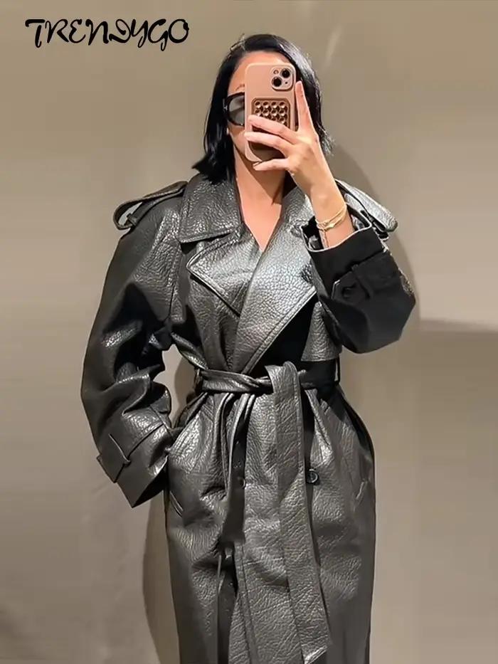 Veste en Faux cuir pour femme