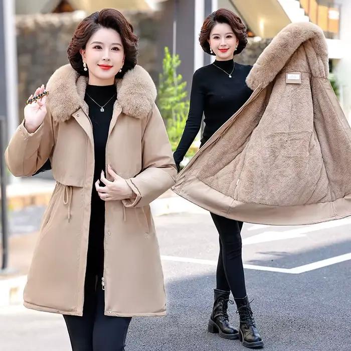 Parka d'hiver chaude et épaisse pour femme