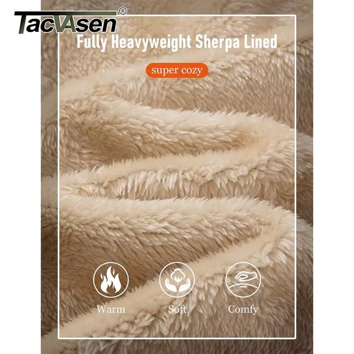 TACVASEN Sweat à capuche zippé pour homme