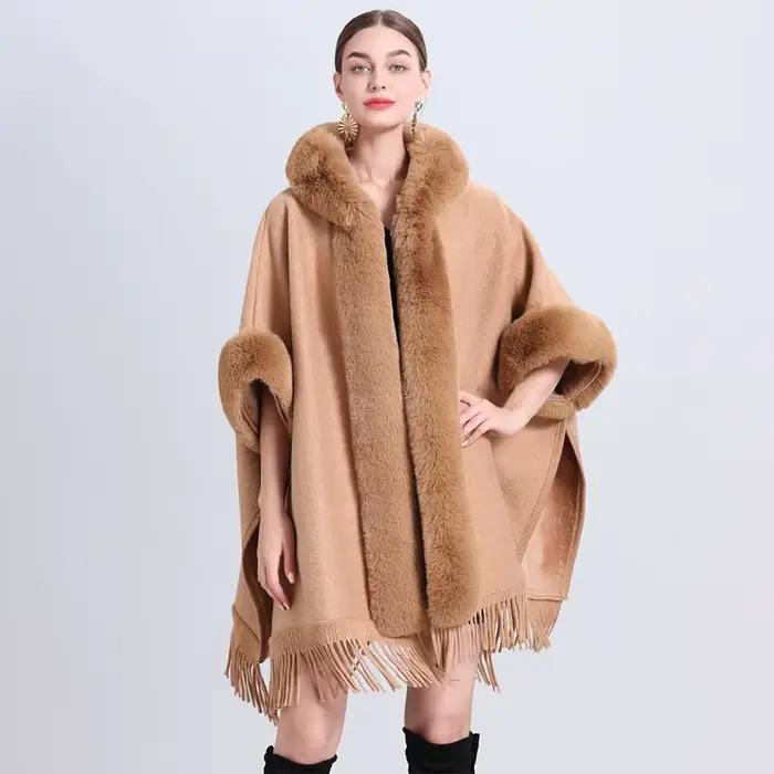 Veste châle en laine pour femmes