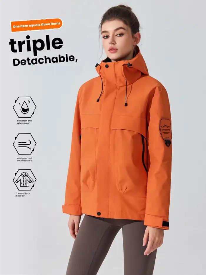 Veste imperméable hommes femmes Ski en plein air coupe-vent thermique polaire intérieur