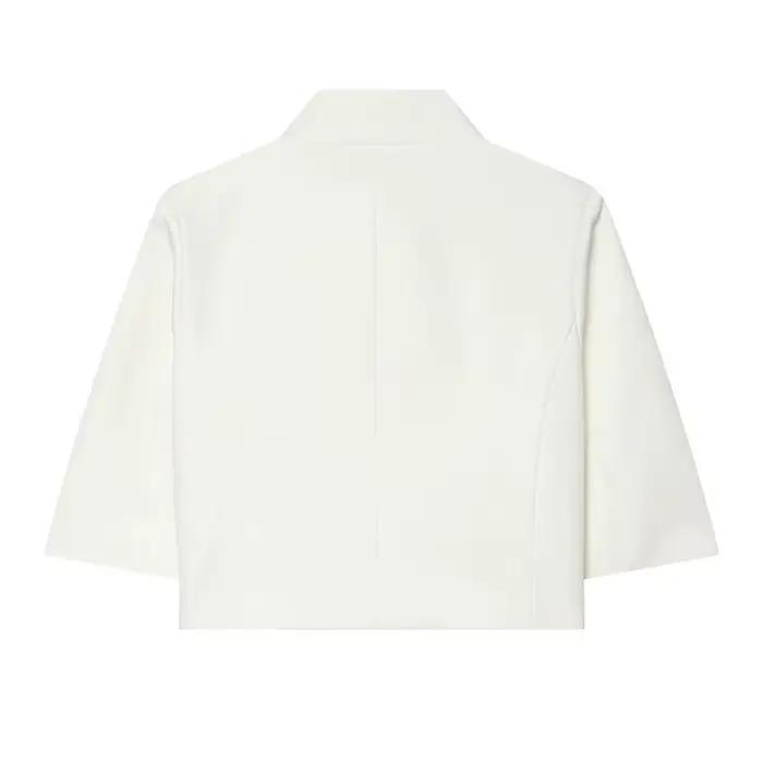 Blazer court blanc pour femme