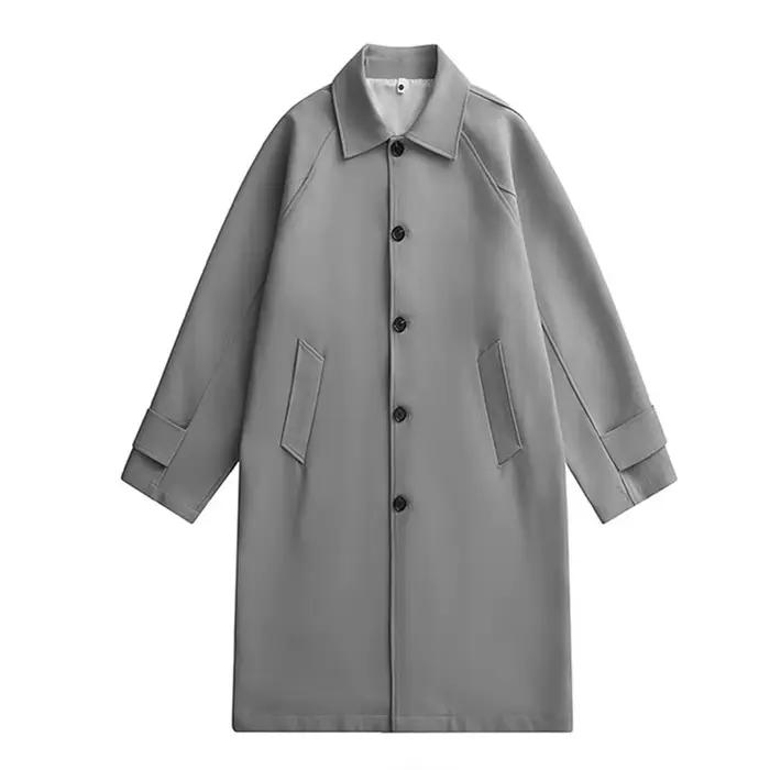 Tralike-Manteau long coupe-vent pour hommes