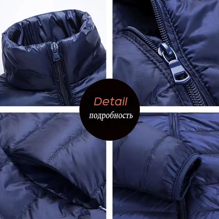 Doudoune coupe-vent imperm\u00e9able homme 90% duvet de canard blanc pour printemps automne hiver toutes saisons occasions quotidiennes vestes décontractées