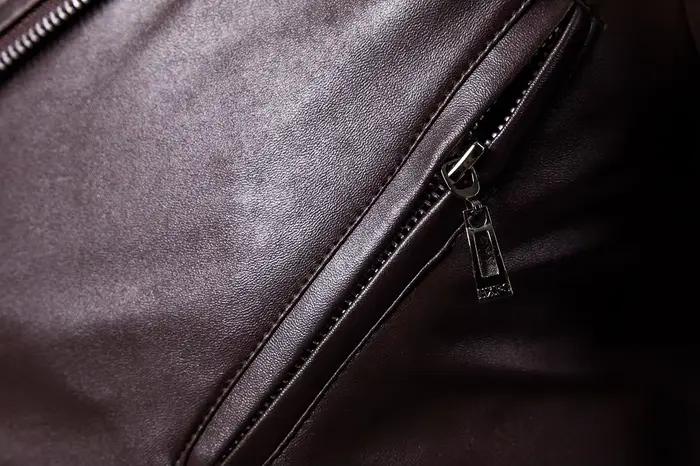 Veste en cuir pour homme
