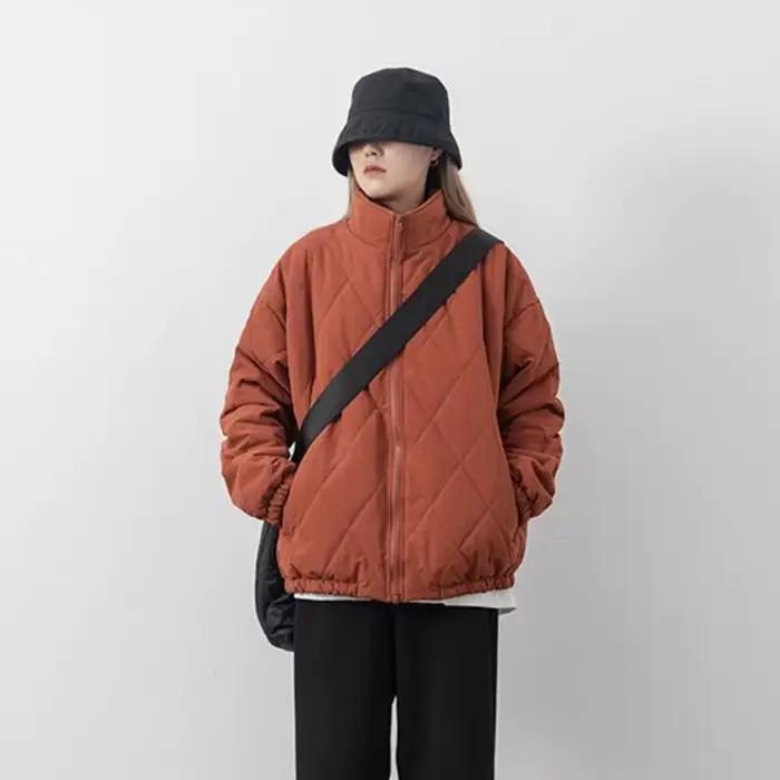 Manteau matelassé rembourré jaune à la mode japonaise pour femmes, vestes confortables, style Harajuku, automne-hiver, pour les femmes actives et les soirées chaleureuses