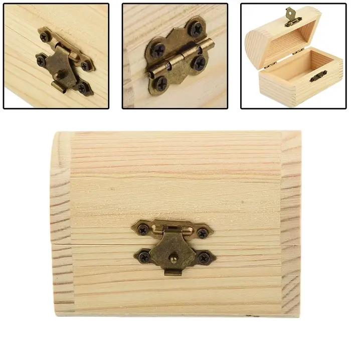 Boîtes boîte en bois boîte en bois nouveaux accessoires utilitaires souvenir plaine petit/grand décorer bijoux pin mariage