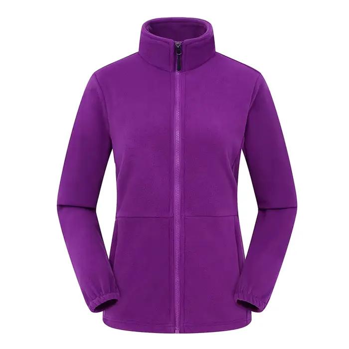 Veste polaire pour femmes rose rouge violet noir trv lwgo veste de randonnée de ski de camping de trekking thermique antistatique polyesters confortable et résistante