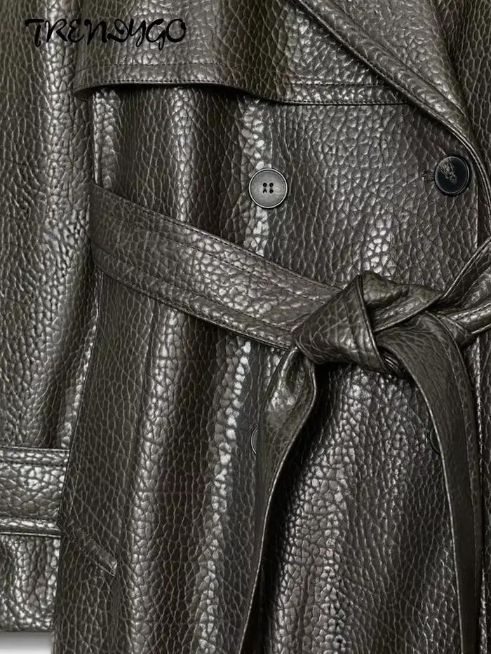 Veste en Faux cuir pour femme