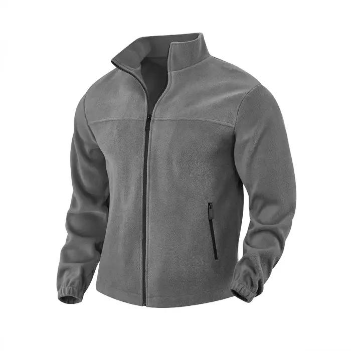 Veste naupang homme en polyester solide décontractée col roulé fermeture éclair pour automne hiver activités de tous les jours