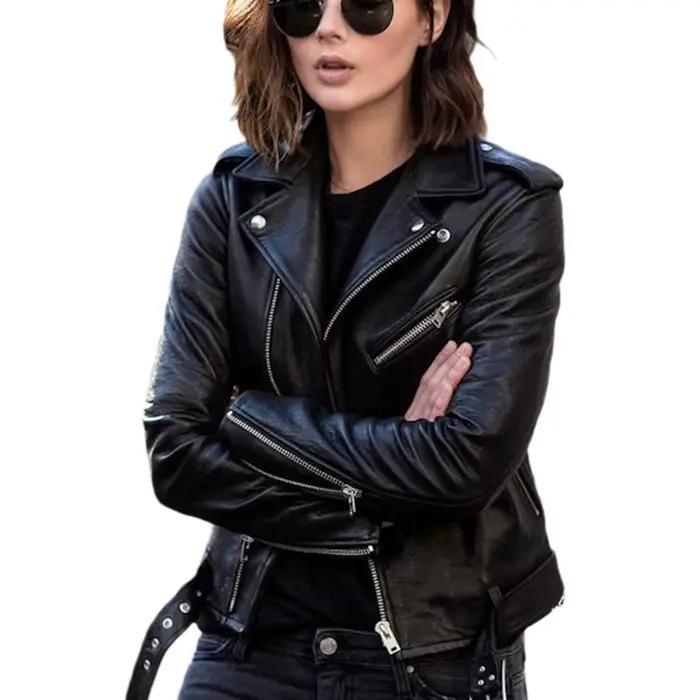 Veste de motard de moto à la mode pour femmes