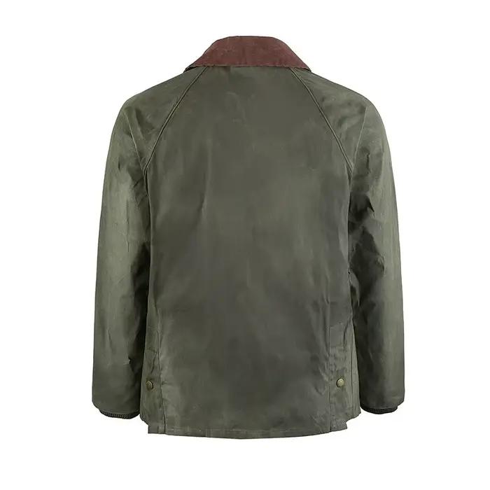 GDDQSDC Veste Rétro de Chasse en Cuir Huilé pour Homme