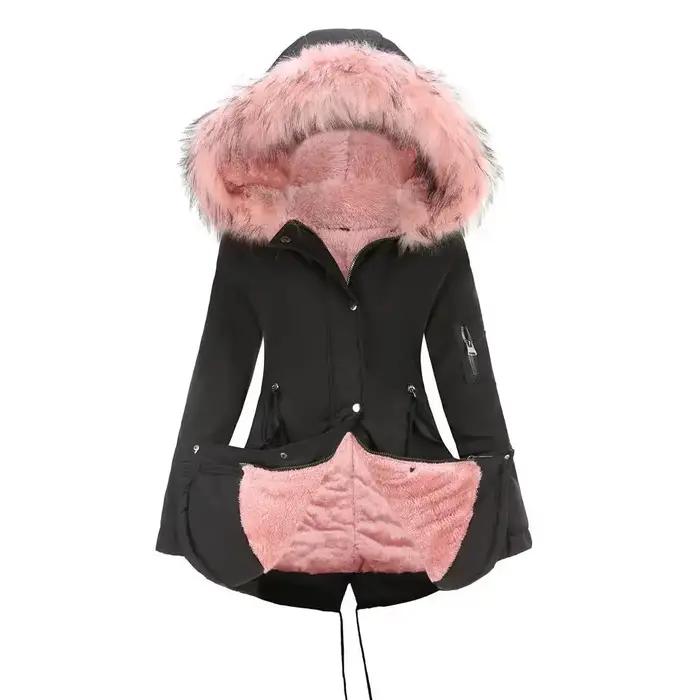 Parker Parkas manteau Long à capuche hiver chaud Plus