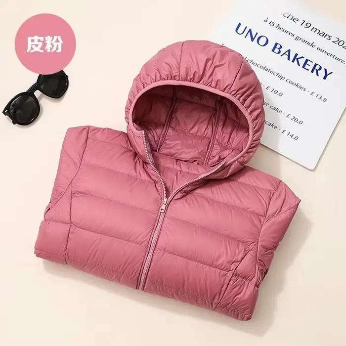 Doudoune Courte Femme Printemps Automne Hiver 2026 Nouvelle Collection Grande Taille en Coton avec Capuche Veste d'extérieur Parka