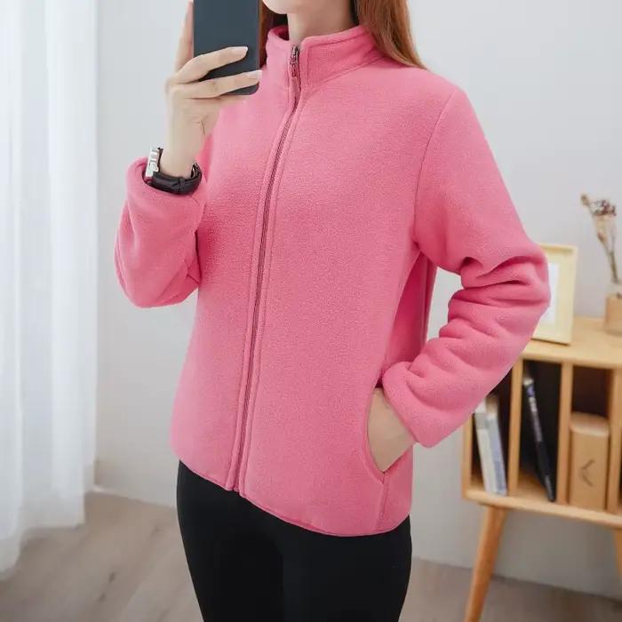 Veste Double face pour femme, peut être portée en automne et en hiver, polaire épaisse Double face