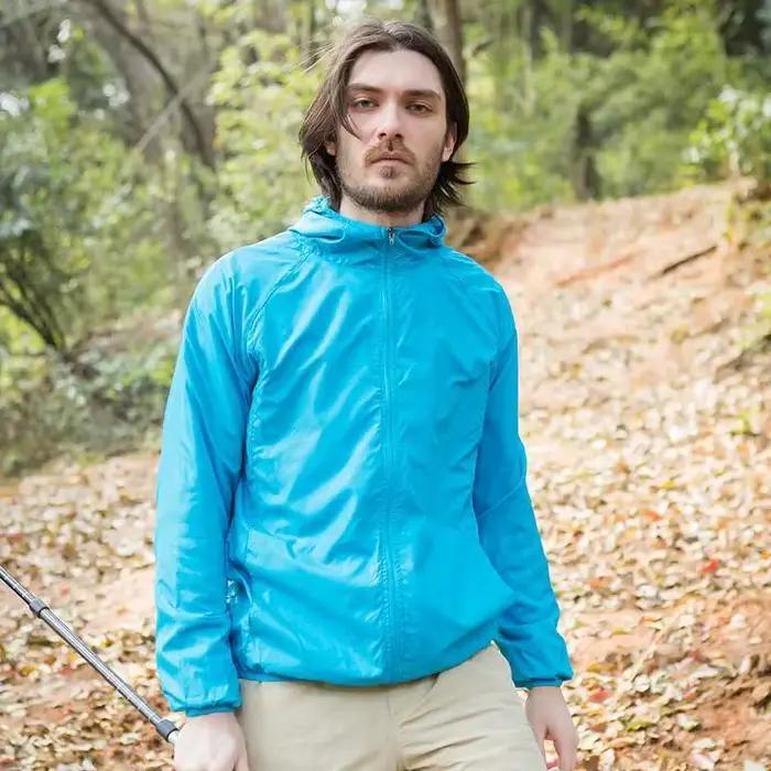 Hommes femmes coupe-vent imperméable séchage rapide veste