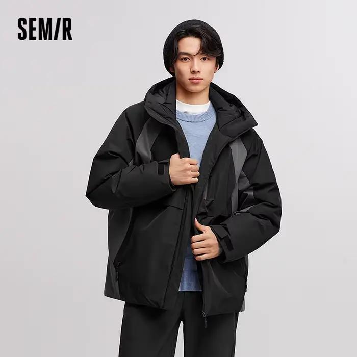 Doudoune à Capuche Imperméable pour Homme