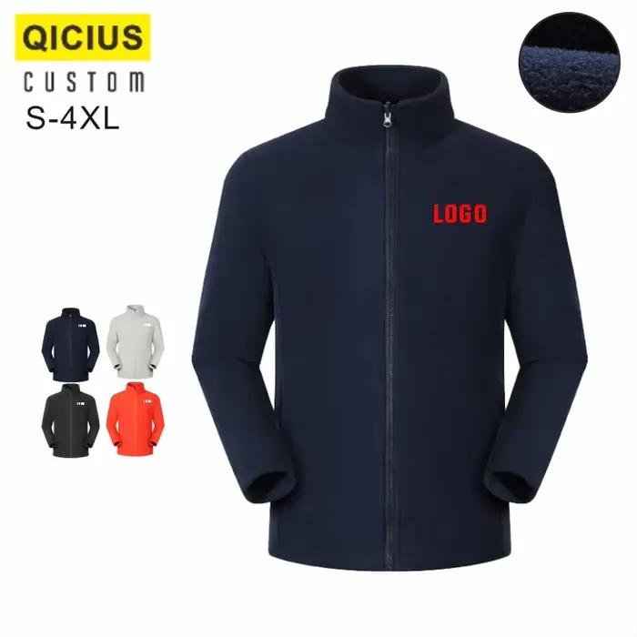 Veste de randonnée thermique en polaire personnalisée pour hommes et femmes