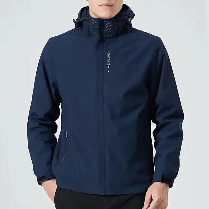 Veste d'extérieur à capuche pour hommes