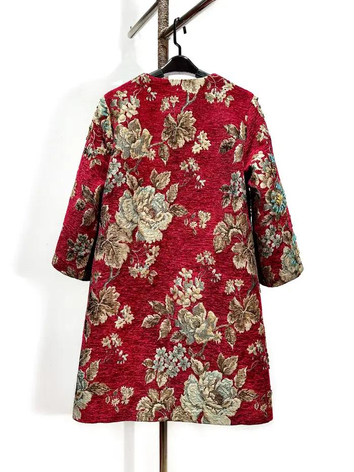 Veste Jacquard brodée Vintage pour mariage