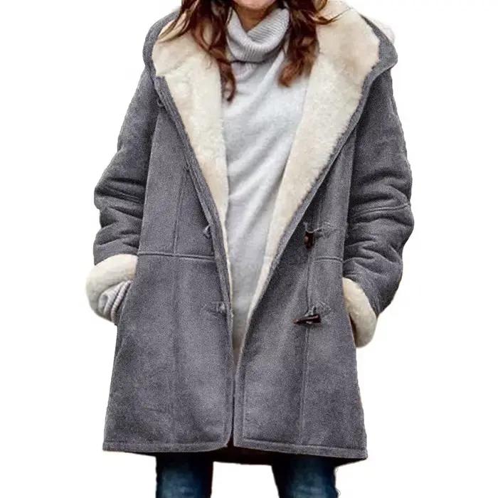 Veste d'hiver pour femme en sherpa