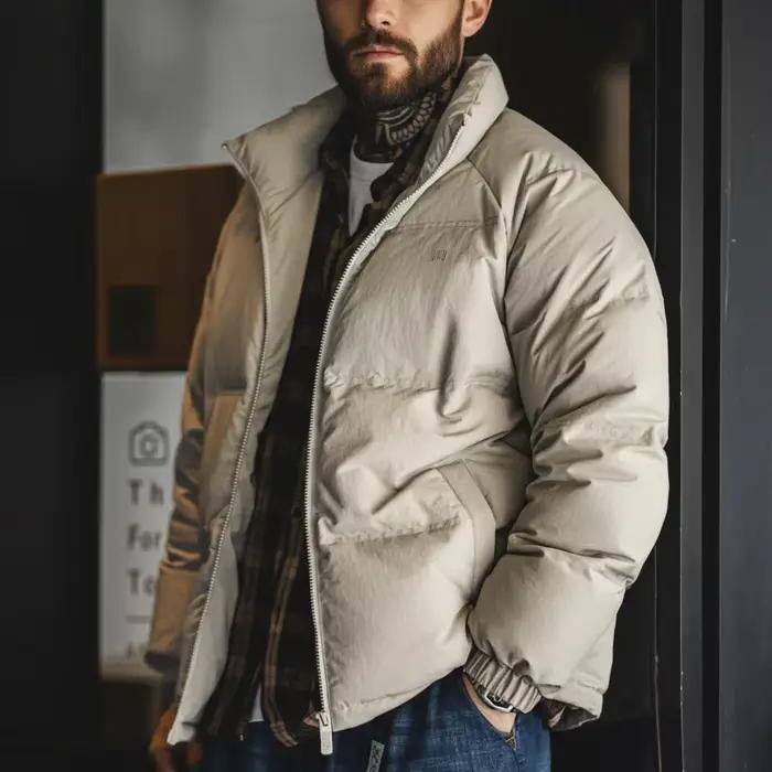 Maden-Doudoune d'Hiver en Duvet de Canard Blanc pour Homme