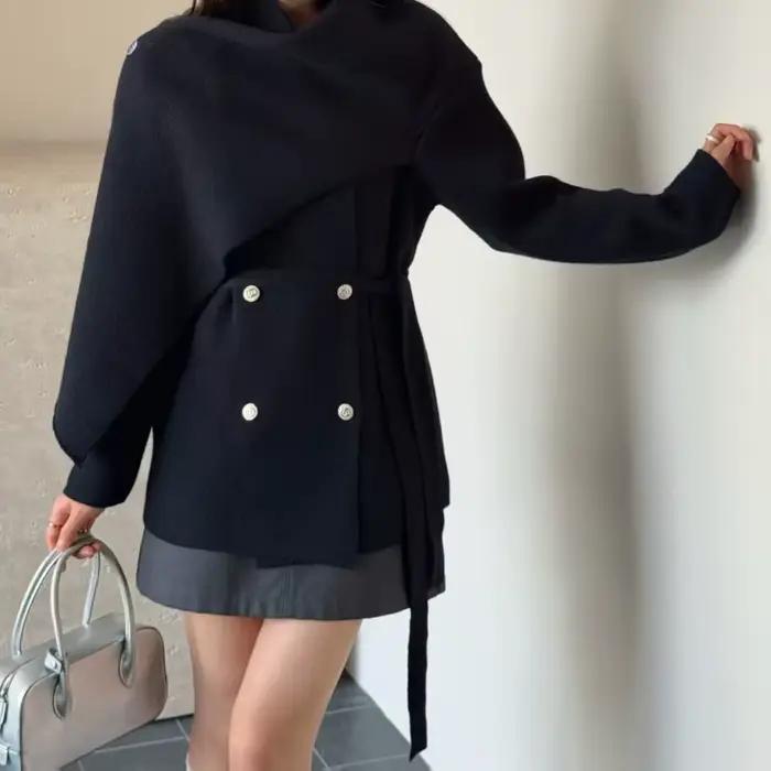 2025 automne/hiver nouveau Style Cape pull manteau pour les femmes