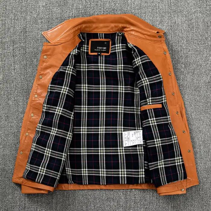 Veste en peau de mouton pour homme