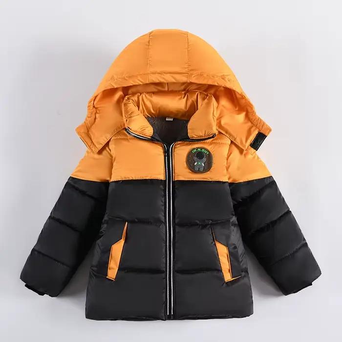 Froid Hiver Garçons Veste Pour Enfants Manteaux Enfants Chaud À Capuche Outwear Épais Polaire Manteau Pour Bébé Garçon Vêtements Costume 2 3 4 5 6 Y
