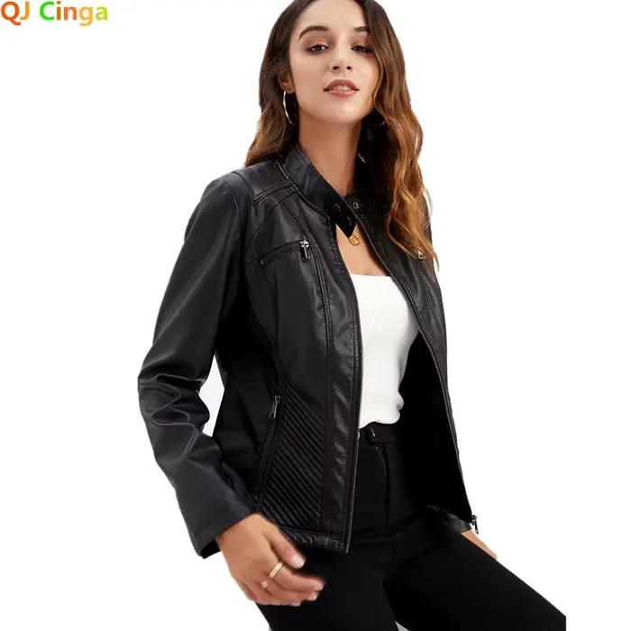 Veste en cuir pour femmes