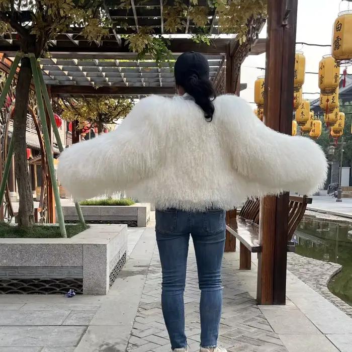 BEIZIRU femmes veste de fourrure véritable hiver automne mode mongolie mouton manteau chaud élégant vêtements d'extérieur pour dames