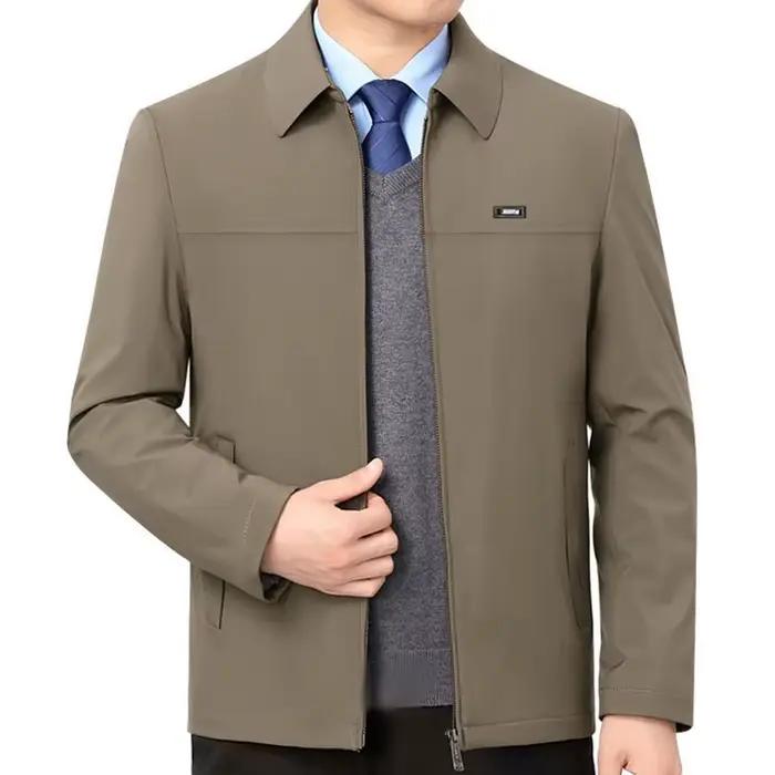 Blazers d'affaires décontractés pour hommes, veste sociale formelle, manteau de robe de bureau de luxe, document solide, printemps, automne, nouveau, adt