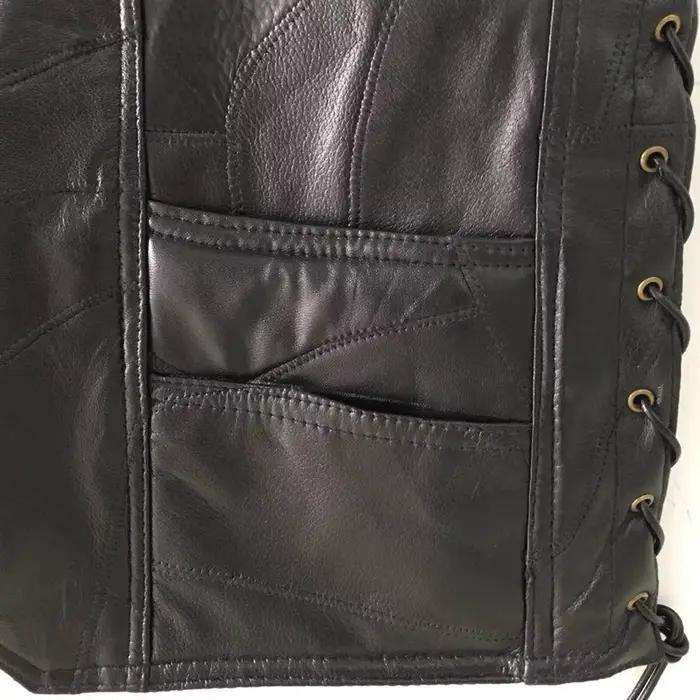Achat un gilet en cuir de moto classique